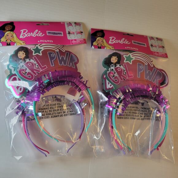 Barbie Party Supply Decorations Banner Balloons Cups Napkins Headbands Huge Lot - Picture 5 of 16